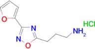 3-(3-(furan-2-yl)-1,2,4-oxadiazol-5-yl)propan-1-amine hydrochloride
