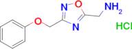 (3-(phenoxymethyl)-1,2,4-oxadiazol-5-yl)methanamine hydrochloride