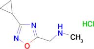 1-(3-cyclopropyl-1,2,4-oxadiazol-5-yl)-N-methylmethanamine hydrochloride