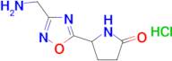 5-(3-(aminomethyl)-1,2,4-oxadiazol-5-yl)pyrrolidin-2-one hydrochloride