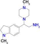 2-(1-methylindolin-5-yl)-2-(4-methylpiperazin-1-yl)ethan-1-amine