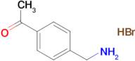 1-(4-(aminomethyl)phenyl)ethan-1-one hydrobromide