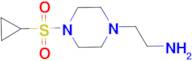 {2-[4-(cyclopropylsulfonyl)piperazin-1-yl]ethyl}amine