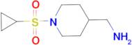 {[1-(cyclopropylsulfonyl)piperidin-4-yl]methyl}amine