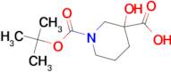 1-(tert-butoxycarbonyl)-3-hydroxypiperidine-3-carboxylic acid