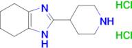 2-(piperidin-4-yl)-4,5,6,7-tetrahydro-1H-benzo[d]imidazole dihydrochloride