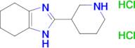 2-(piperidin-3-yl)-4,5,6,7-tetrahydro-1H-benzo[d]imidazole dihydrochloride