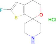 2'-fluoro-4',5'-dihydrospiro[piperidine-4,7'-thieno[2,3-c]pyran] hydrochloride