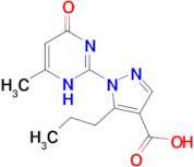 1-(4-methyl-6-oxo-1,6-dihydropyrimidin-2-yl)-5-propyl-1H-pyrazole-4-carboxylic acid