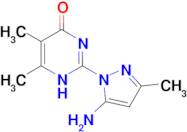 2-(5-amino-3-methyl-1H-pyrazol-1-yl)-5,6-dimethylpyrimidin-4(3H)-one