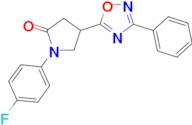 1-(4-fluorophenyl)-4-(3-phenyl-1,2,4-oxadiazol-5-yl)pyrrolidin-2-one