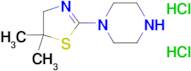 5,5-dimethyl-2-(piperazin-1-yl)-4,5-dihydrothiazole dihydrochloride