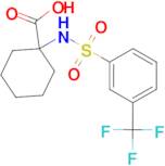 1-((3-(trifluoromethyl)phenyl)sulfonamido)cyclohexane-1-carboxylic acid