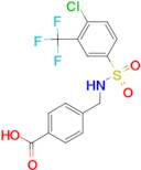 4-(((4-chloro-3-(trifluoromethyl)phenyl)sulfonamido)methyl)benzoic acid