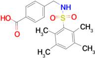 4-(((2,3,5,6-tetramethylphenyl)sulfonamido)methyl)benzoic acid