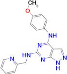 N4-(4-methoxyphenyl)-N6-(pyridin-2-ylmethyl)-1H-pyrazolo[3,4-d]pyrimidine-4,6-diamine