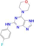 N-(4-fluorophenyl)-6-morpholino-9H-purin-2-amine