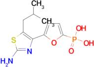 [5-(2-amino-5-isobutyl-1,3-thiazol-4-yl)-2-furyl]phosphonic acid
