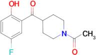 (1-acetylpiperidin-4-yl)(5-fluoro-2-hydroxyphenyl)methanone