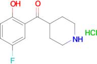 (5-fluoro-2-hydroxyphenyl)(piperidin-4-yl)methanone hydrochloride