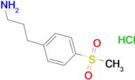 3-(4-(methylsulfonyl)phenyl)propan-1-amine hydrochloride