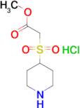 methyl (piperidin-4-ylsulfonyl)acetate hydrochloride