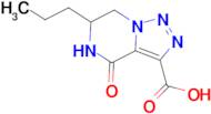 4-oxo-6-propyl-4,5,6,7-tetrahydro[1,2,3]triazolo[1,5-a]pyrazine-3-carboxylic acid