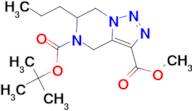 5-tert-butyl 3-methyl 6-propyl-6,7-dihydro[1,2,3]triazolo[1,5-a]pyrazine-3,5(4H)-dicarboxylate