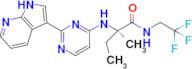 (R)-2-((2-(1H-Pyrrolo[2,3-b]pyridin-3-yl)pyrimidin-4-yl)amino)-2-methyl-N-(2,2,2-trifluoroethyl)butanamide