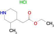 Ethyl 2-(3-methylpiperidin-4-yl)acetate hydrochloride