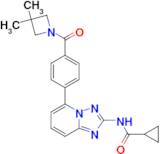 N-(5-(4-(3,3-Dimethylazetidine-1-carbonyl)phenyl)-[1,2,4]triazolo[1,5-a]pyridin-2-yl)cyclopropanecarboxamide