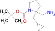 (R)-tert-Butyl 2-(aminomethyl)-2-(cyclopropylmethyl)pyrrolidine-1-carboxylate