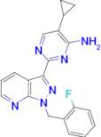 5-Cyclopropyl-2-(1-(2-fluorobenzyl)-1H-pyrazolo[3,4-b]pyridin-3-yl)pyrimidin-4-amine