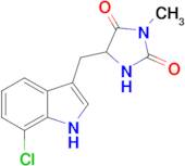 5-((7-Chloro-1H-indol-3-yl)methyl)-3-methylimidazolidine-2,4-dione