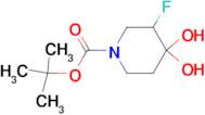 tert-Butyl 3-fluoro-4,4-dihydroxypiperidine-1-carboxylate