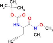 tert-Butyl (1-(methoxy(methyl)amino)-1-oxopent-4-yn-2-yl)carbamate