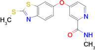 N-Methyl-4-((2-(methylthio)benzo[d]thiazol-6-yl)oxy)picolinamide