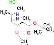 (3R,4S,5S)-tert-Butyl 3-methoxy-5-methyl-4-(methylamino)heptanoate hydrochloride