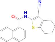 N-(3-Cyano-4,5,6,7-tetrahydrobenzo[b]thiophen-2-yl)-1-naphthamide
