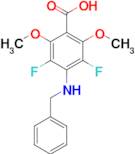 4-(Benzylamino)-3,5-difluoro-2,6-dimethoxybenzoic acid