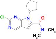 2-Chloro-7-cyclopentyl-N,N-dimethyl-7H-pyrrolo[2,3-d]pyrimidine-6-carboxamide