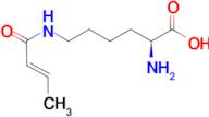 (S)-2-Amino-6-(but-2-enamido)hexanoic acid