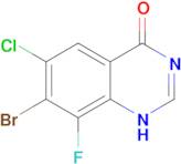 7-BROMO-6-CHLORO-8-FLUOROQUINAZOLIN-4(3H)-ONE