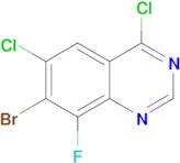 7-BROMO-4,6-DICHLORO-8-FLUOROQUINAZOLINE