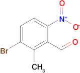 3-BROMO-2-METHYL-6-NITROBENZALDEHYDE