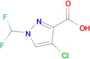 4-CHLORO-1-(DIFLUOROMETHYL)-1H-PYRAZOLE-3-CARBOXYLIC ACID