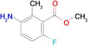 METHYL 3-AMINO-6-FLUORO-2-METHYLBENZOATE