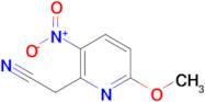 2-(6-METHOXY-3-NITROPYRIDIN-2-YL)ACETONITRILE