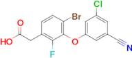 [4-BROMO-3-(3-CHLORO-5-CYANOPHENOXY)-2-FLUOROPHENYL]ACETIC ACID