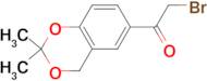 2-BROMO-1-(2,2-DIMETHYL-4H-1,3-BENZODIOXIN-6-YL)ETHANONE
